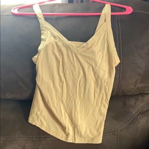 mustard yellow v neck cami